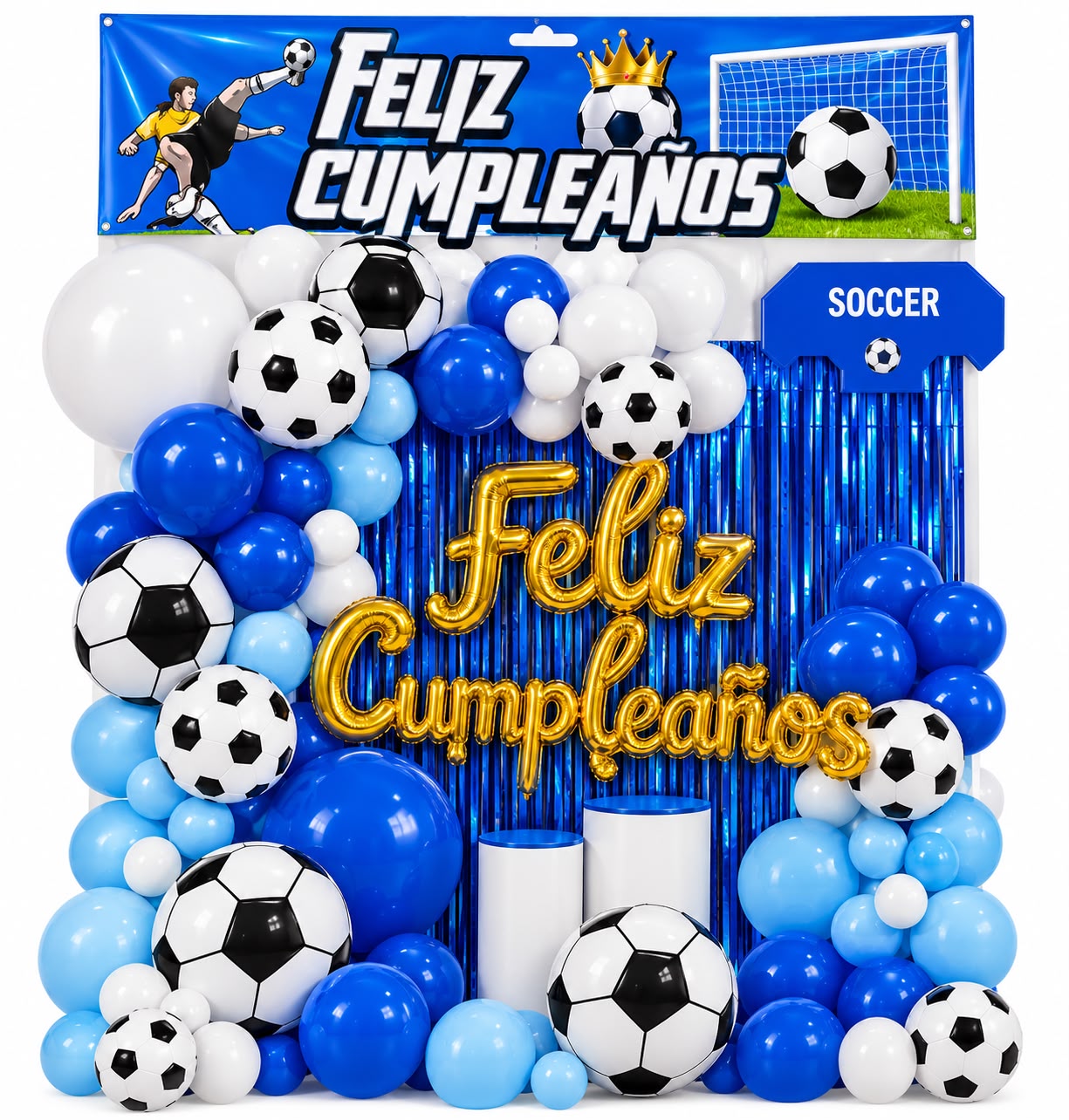 Kit Bouquet De Globos Feliz Cumpleaños 72 piezas