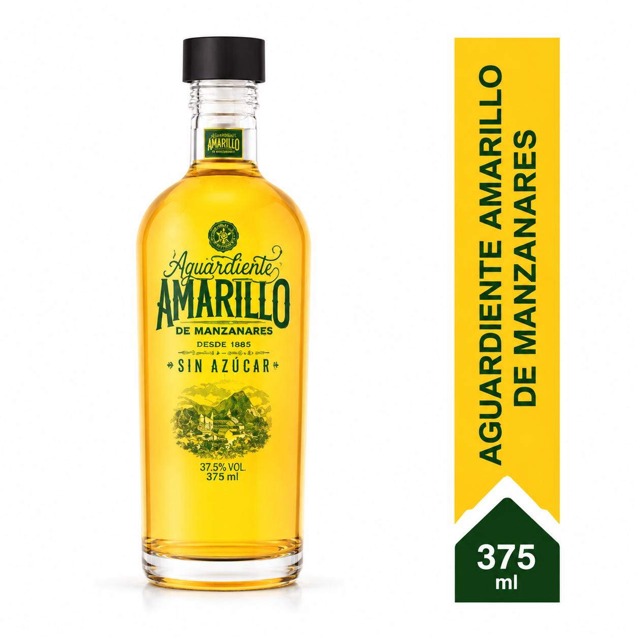 Aguardiente Amarillo de Manzanares Sin Azúcar 375ml