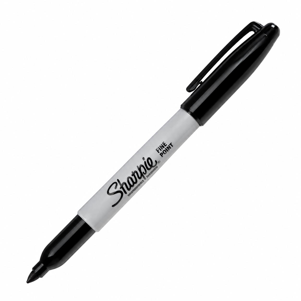 Marcador Sharpie Negro Punta Fina
